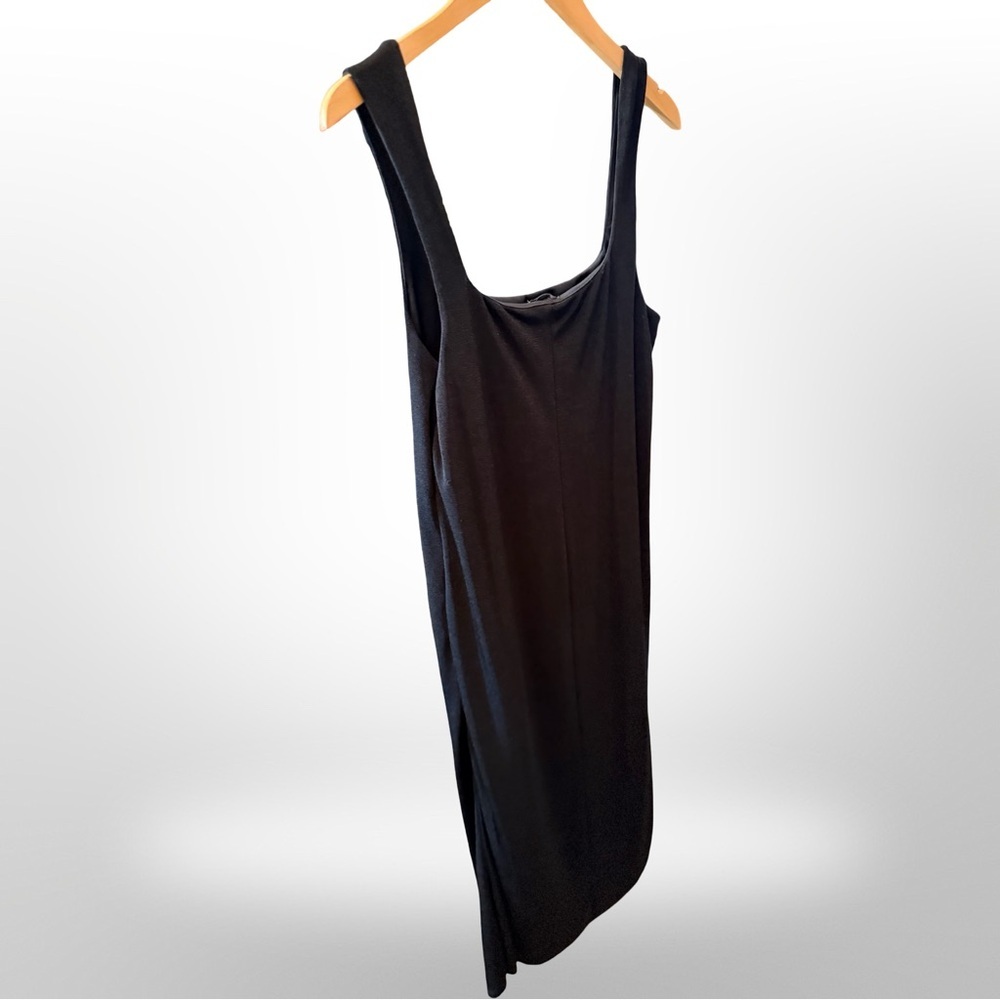 Wild Fable Black Silky Square Neck Midi Dress XL 🖤 - Picture 3 of 9